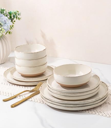 Dinnerware Sets for 6 (Light Beige / Service For 6(24Pcs))