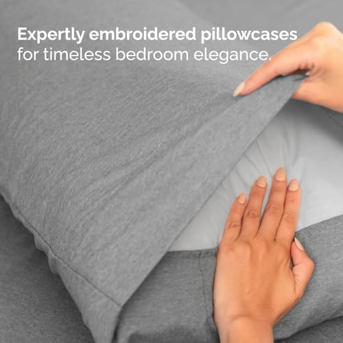Flex Top Split Head King 4 Piece Sheet Set (40 - Heathered Grey / Split Head/Flex Top)