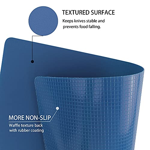 Plastic Cutting Boards for Kitchen (Blue1)
