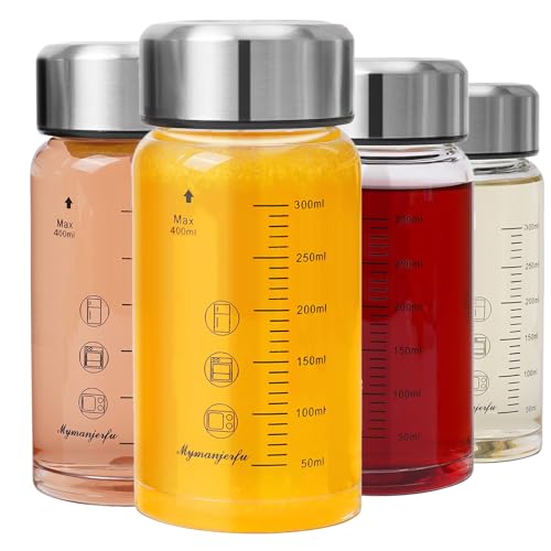 Glass Juice Bottles 4 Pack 12 oz (4-Pack / 12 oz/400 ml)