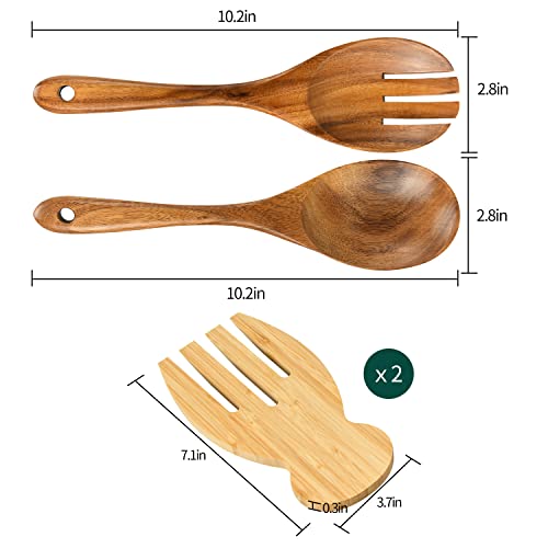 Salad Servers Salad Hands Set (Salad Servers & Hands)