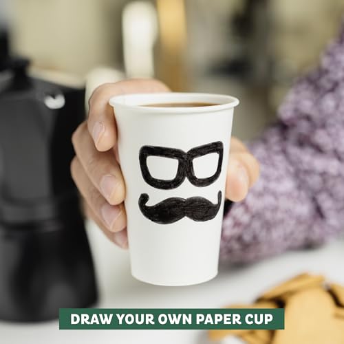 Coffee Cups 20 oz [300 Pack] Disposable Paper Cups for Hot or Iced Coffee Cup (20 oz)
