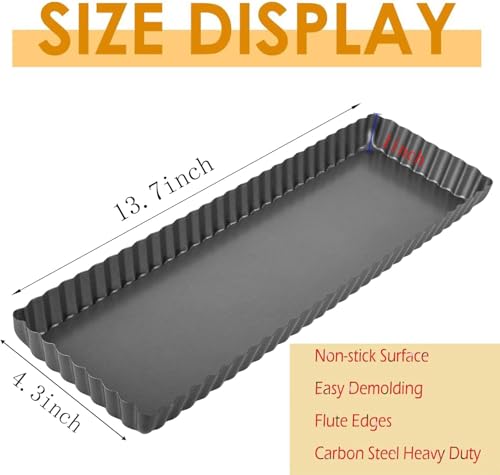 RINCH PAN Rectangular Tart Pan (14*1.1Inch)
