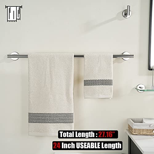 Chrome Towel Bar (Chrome / 27 Inch (2 Pack))