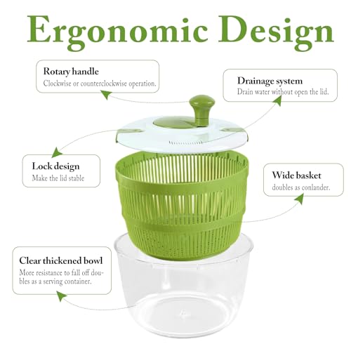Large Salad Spinner with Lid