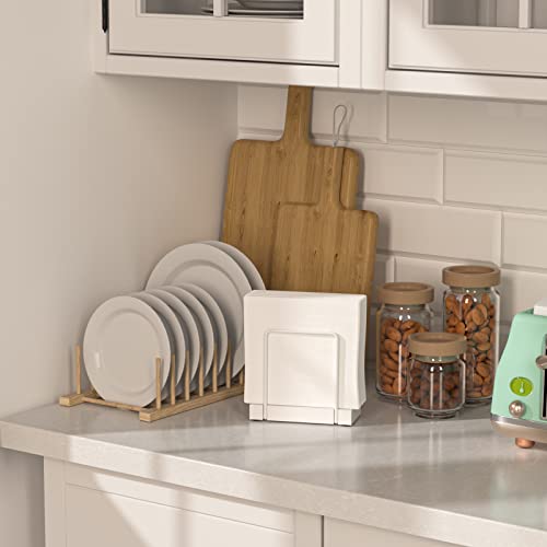 Napkin Holder for Table (Totally White / 5.78 x 2.51 x 5.04 inches)