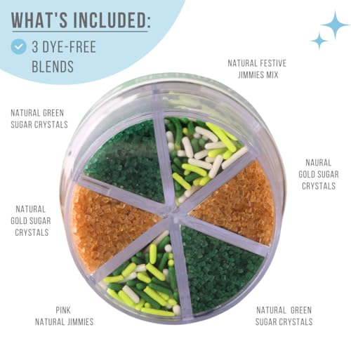 Dye Free St. Patricks Day Sprinkles (Shamrock)