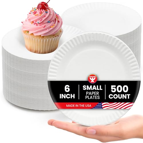 Paper Plates 6 (500-Pk / 6-Inch)