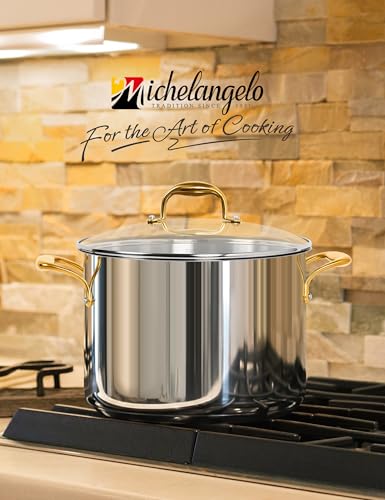 Stainless Steel Stock Pot with Lid (12 Quarts)