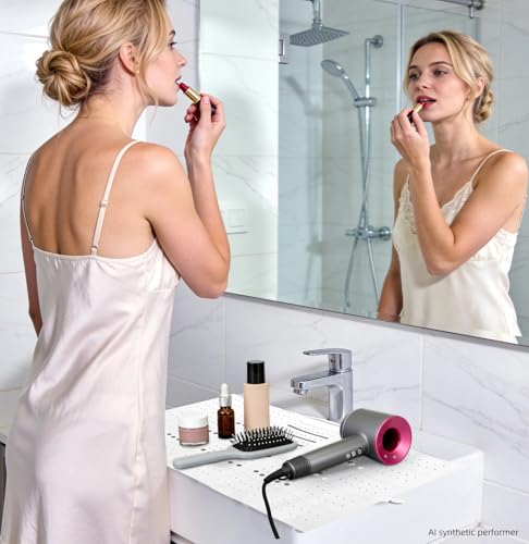 Foldable Silicone Bathroom Sink Cover & Makeup Mat
