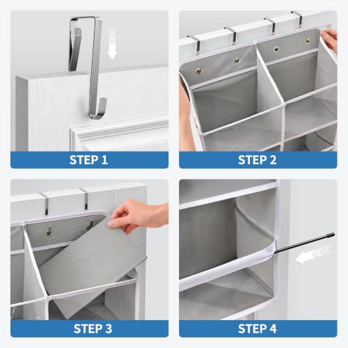 Over the Door Organizer (Grey / 1 Pack (Extra Large))
