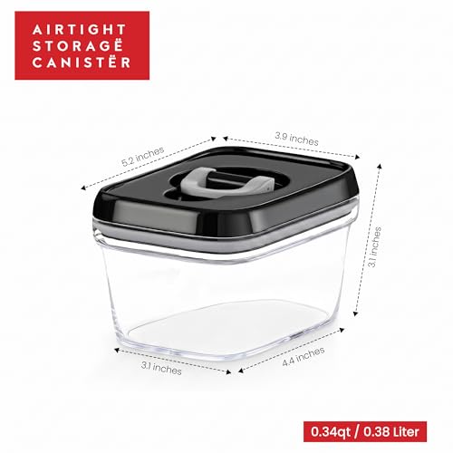 Set of 6 Mini Airtight Food Storage Containers with Lids (05 - 0.3 liter (Set of 6))