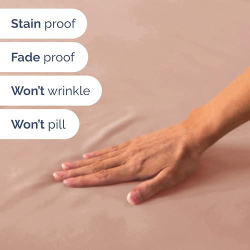 Short Queen Size 4 Piece Bed Sheet Set (34 - Mauve / Short Queen)