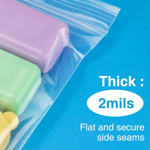 400Pcs 3x4 Inch Clear Plastic Zip Bags