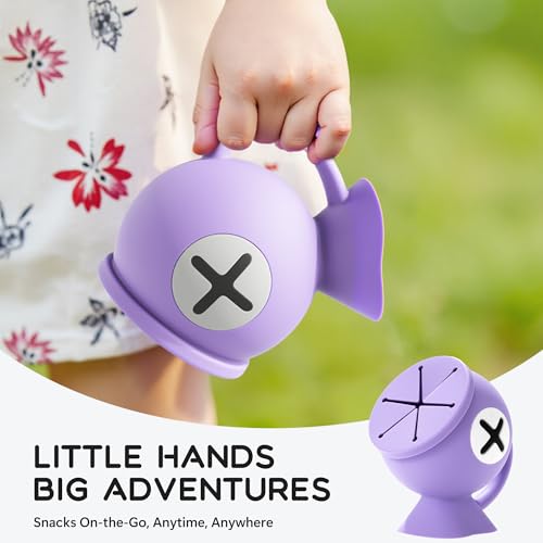 Li&Zhao Toddler Snack Cups (Purple)