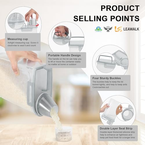 Airtight 4 LBS Rice (Clear Grey / 2L-1pack)
