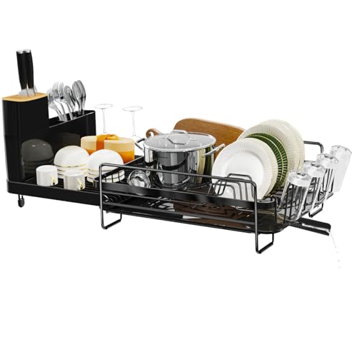 Extendable Dish Drying Rack (20.5"-27.6" L x 12.6" W)