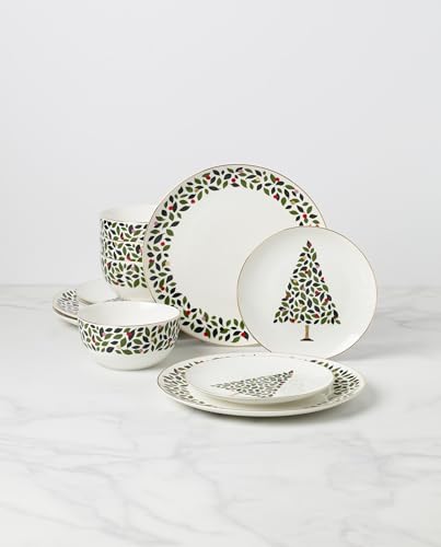 Evergreen Christmas 12 (12-Piece Dinnerware Set)