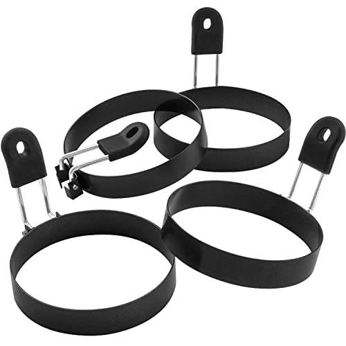Large 3.5" Nonstick Egg Rings Set of 4