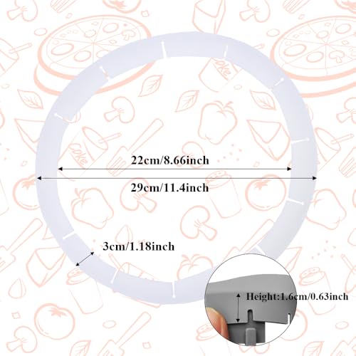 Adjustable Pie Crust Shields (Deep Transparent)