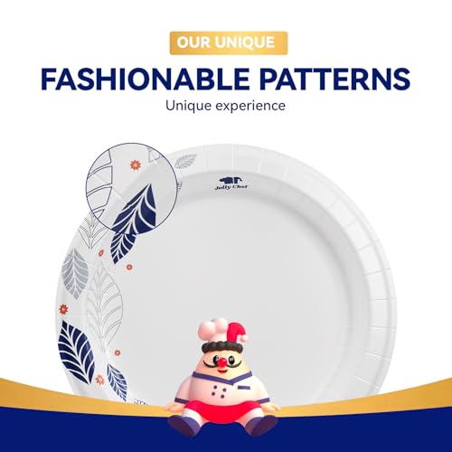 280 Count Paper Plates 8 inch Disposable (280 Count (Pack of 1))