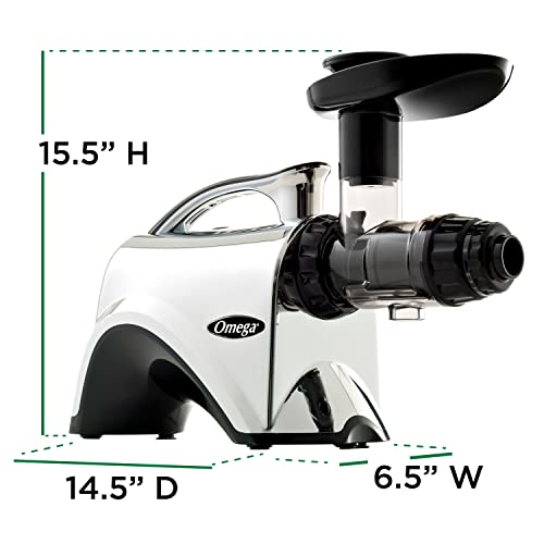 Juicer Premium Vegetable and Fruit Juice Extractor and Nutrition System Makes Nut Milks Baby Food and Sorbets (Silver)