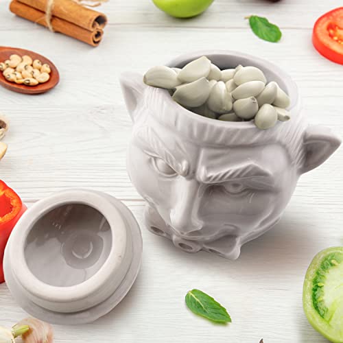 Spooky Dracula Garlic Pot