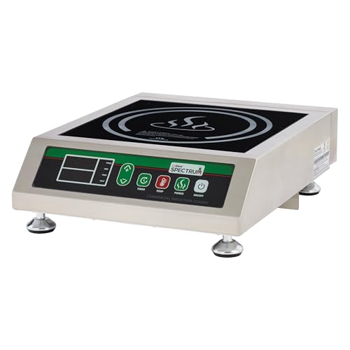 3400W Silver Black Induction Cooktop Burner (3400 W (240V) / Countertop / Silver/Green/Black)
