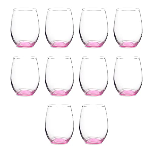Stemless Wine Glasses in Bulk by ARC Perfection (10 Count)