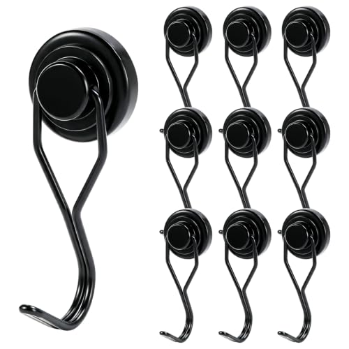 85lbs+ Magnetic Magnet Hooks 2026 Cruise Cabin Ship Essentials (Black / 1in)