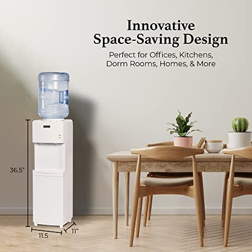 Top Loading Water Cooler with Removable Drip Tray & Energy (White / Top Load)