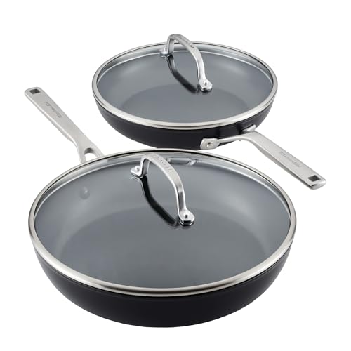 Hard Anodized Nonstick Frying Pan Set (Skillet Set (4 Piece))