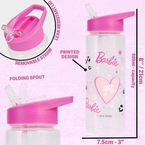 Barbie Girls Lunch Box 3Pc Set (Pink Barbie)