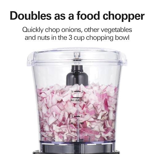 Power Elite Blender For Smoothies With Wave Action System (Black / 40 Oz. Glass Jar + 3 Cup Vegetable Chopper)