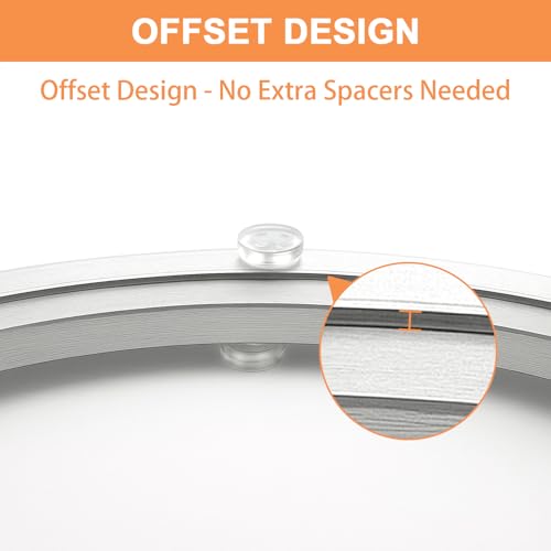 20 Inch Lazy Susan Hardware Aluminum Bearing Metal Rotating Turntable Bearing Swivel Plate Hardware Lazy Susan Bearing Lazy Susan Parts Lazy Susan Mechanism Lazy Susan Kit Lazy Susan Base Only (20-Inch (12mm))