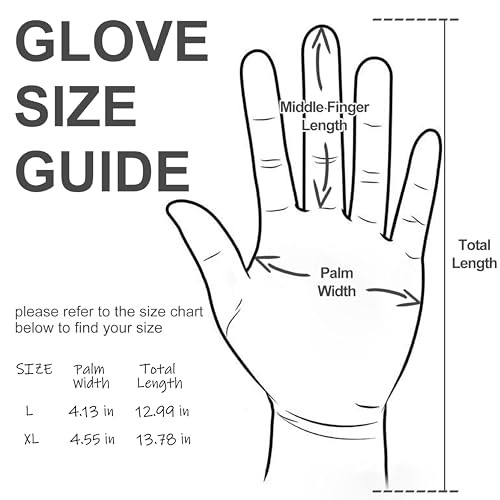 Oven Gloves Liquid Silicone Gloves Food Grade Heat Resistant Mitts with Fingers (Large)