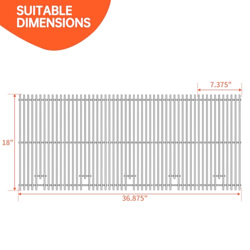 5 Pack 7mm Stainless Steel Rod Cooking Grid Grate Replacement Parts for Blaze Grill Models