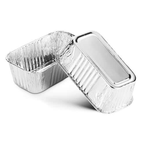 Aluminum Mini Disposable Loaf Pans (100 Count)