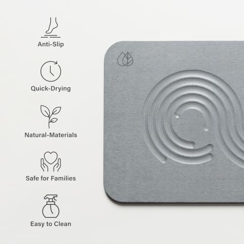 Home Stone Bath Mat (Zen Ash / 1 Pack)