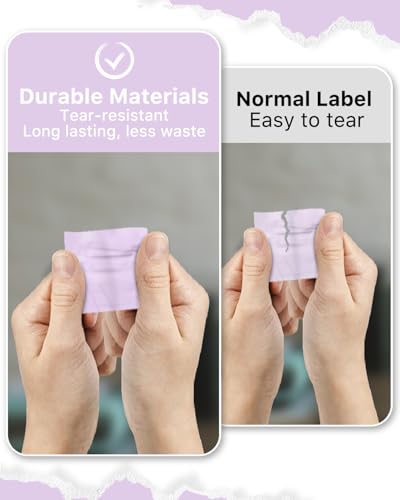 2"x2" Purple Square Thermal Labels