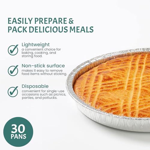 Round Aluminum Pans with Lids (7 Inch with Lids)