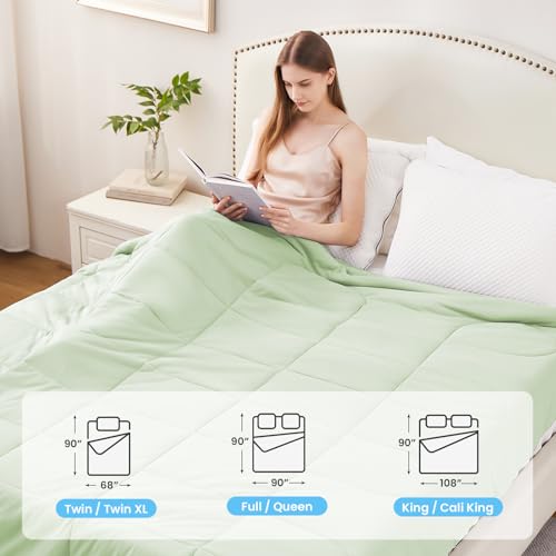 Cooling Comforter Queen Size (Cool Green / Cooling Queen（90*90）)