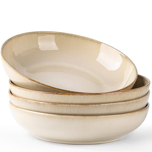 8.5’’ Ceramic Pasta Bowls Set of 4 (Set of 4 / Otameal)