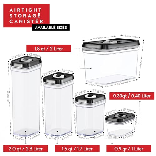 Airtight Food Storage Containers with Lids (06 - Set of 5)