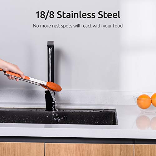 Kitchen Tongs for Cooking ((06) Orange)