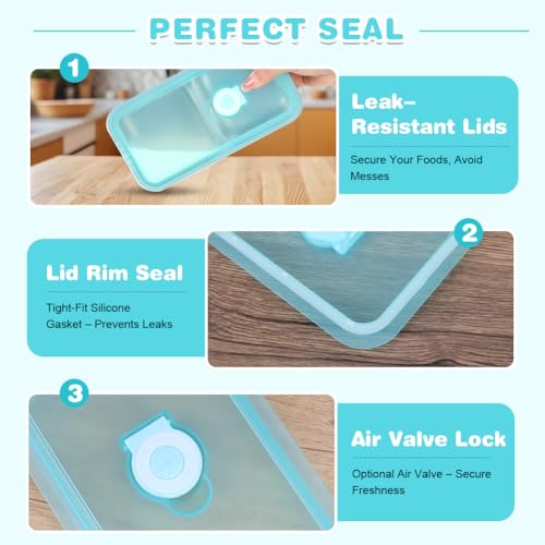 2 Pack Stainless Steel Food Containers with Lids (2 Count)