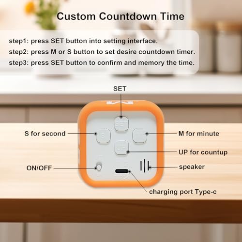 Rotating Cube Visual Countdown Timer 5