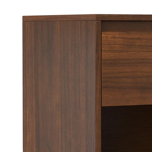 Hunter 20" Wide Bedside Table in Walnut Veneer (Walnut Veneer / 20 inch)