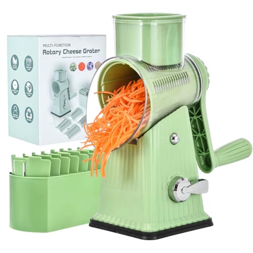 Xilrvna RotaryCheeseGrater (5 Knife Retro Kitchen / lightgreen)