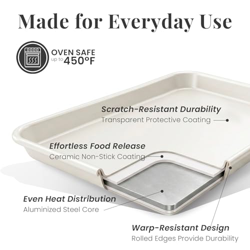 8 Piece Stackable Bakeware Set (French Gray)
